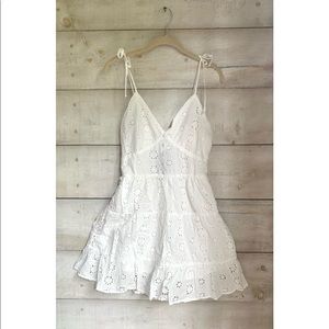 Sexy white babydoll dress